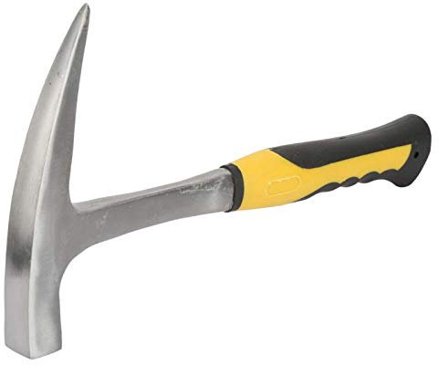 Duckbill Hammer, Rubber Handle Double Head Flat Mouth Geological Survey Brick Duckbill Hammer for Measure Hardness of Rock(S)