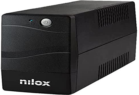 Nilox NXGCLI15001X9V2 UPS 1500VA, Gruppo di Continuità Interattivo, Stabilizzazione Tensione AVR, Protezione da Blackout, Gruppo Continuità per PC e Server Adatto per Casa, 2 Prese d'Uscita