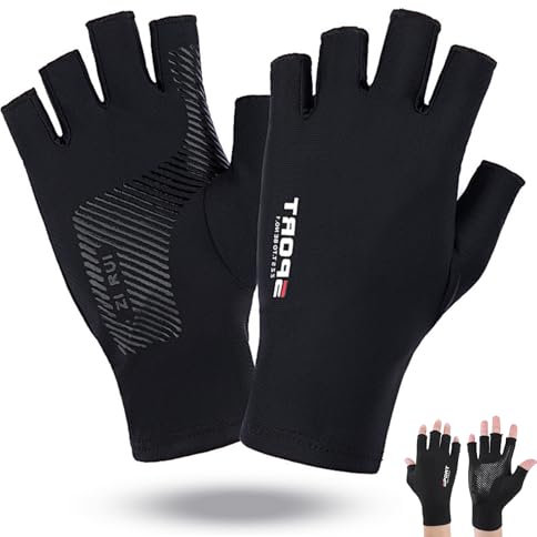 Eisseide Outdoor Fahrradhandschuhe - Sommer Touchscreen Fingerlose Herren Motorrad Camping Wandern Rutschfeste Sport Handschuhe