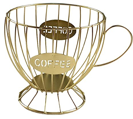 ＡＷＨＡＯ Boîte de Rangement Grande Capacité pour Dosettes de Café, Or