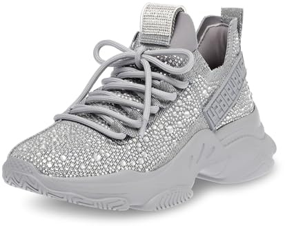 Steve Madden Damen Maxima Sneaker, Denim-Strass, 40 EU