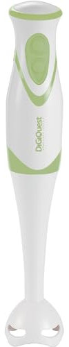 DIGIQUEST Frullatore ad immersione HANDY 250 S2, Doppia Velocità, Braccio Smontabile, Impugnatura Ergonomica ed Occhiello per Aggancio, Verde