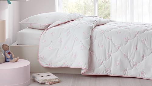 Yatas Bedding Baumwolle Baby Bettdecke, 95X145 cm%100 Baumwolle Zudecke Schlafdecke, Atmungsaktive Ganzjahresdecke Steppdecke, 95X145 cm 300gsm Schlafdecke Warme Steppbettdecke, Duvet