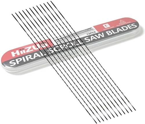 Spiral Scroll Saw Blades Plain End 5 Inch, #2 Fine Metal Cutting