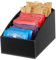 SOIMISS Caja de Te Infusiones 3 Niveles, Organizador de Infusiones en Acrílico, Para Té, Café, Especias, Encimeras de Cocina, Hotel o Café, Armarios, Despensa, Negro