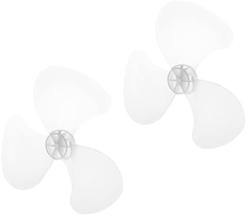 CONGARTENO 2 Pièces 3-Feuilles Pale de Ventilateur - Hélice de Ventilateur Compatible à 14/16 Pouces, Accessoires Remplaçables Lames Fans sur Pieds pour Table Bureau