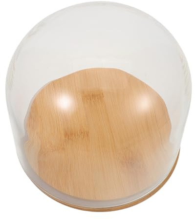 EPIGEIST Clear Cloche Display Dome Glass Dome for Desserts Bell Jar for Cake Display Glass Cloche for Flower Dessert Bell Jar Cover Cover Transparent