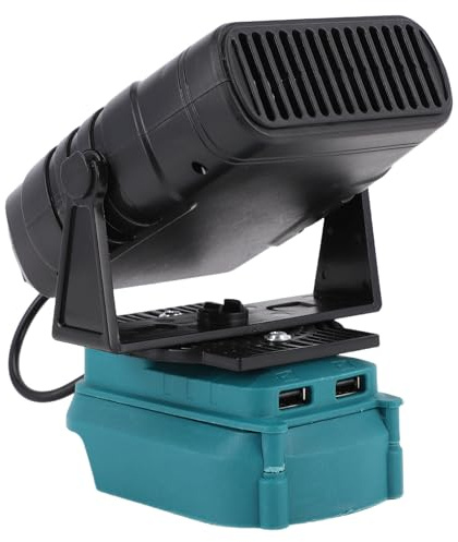 YUKERMARB Portable Cordless Space Heater with 2 Temperature Settings, 200W Constant Temperature Small Heater Blower with Dual USB Ports
