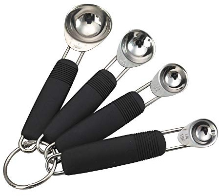 Kitchen Craft Master Class Deluxe Lot de 4 cuillères à Mesure en INOX
