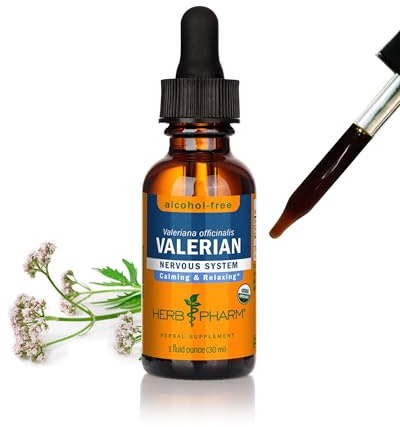 Herb Pharm Valerian Liquid Herbal Extract 30ml - Alcohol-Free | Traditionally Used for Relaxation & Restful Sleep | Adaptogenic Herbal Food Supplement