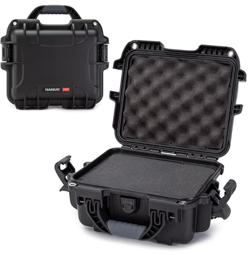 NANUK 905 - Valise de Protection légère et étanche en résine NK-7 avec Insert en Mousse Personnalisable (31,75 x 25,65 x 15,24 cm) - Noir