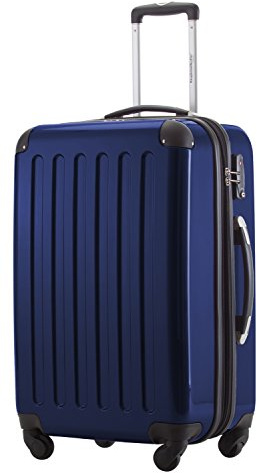 Hauptstadtkoffer ALEX - Expanderbar hårdskalväska 65 cm (74 l) med TSA-lås, robust trolley-resväska med 4 dubbelhjul, mörkblå