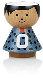 Lucie Kaas BF02-O Coquetier, Bois de hêtre, Multicolore, Höhe: 6 cm