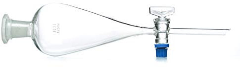Entonnoir separateur laboratorie 125ml. Décanteur et ampoule à décanter.