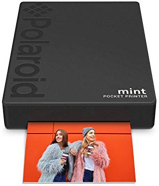 Polaroid Mint Pocket Printer w/ZINK Zero Ink Technology & Built-In Bluetooth for Android & iOS Devices – Just Connect & Download the App to Print Instantly on 2”x3” Sticky-Back Paper (Black)
