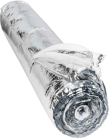 WERKA PRO Isolant multicouches 19 épaisseurs pour une isolation thermique et phonique optimale, facile à installer et durable, idéal pour murs, toits et sols - 12 m², couleur alu.