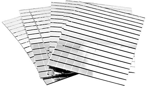 Create idea 750 Pcs 10 x10mm regelm??ige Spiegel- Mosaiksteine Spiegelmosaik Silber DIY Deko