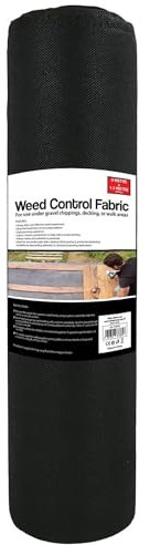 Albert Austin Weed Control Membrane Durable Weed Barrier Fabric UV Stabilised Weed Barrier Breathable Customisable Garden Membrane Roll for Pathways Flower Beds and Vegetable Gardens (8m x 1.5m)