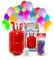 Gas de helio para 30 globos, incluye globos, bombona de helio de 200 l, llenado de gas, globos de aluminio, globos para fiestas y bodas