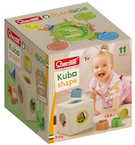 Quercetti - 80240 Kubò Shape Play Bio; Formenspiel