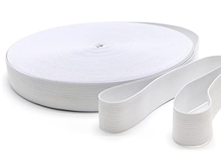 Cinta de goma de coser - Cinta elástica 20 mm 40 metros - plana - banda elástica elástica para coser ropa blanca