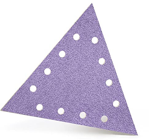 MENZER Purple HD Klett-Schleifscheiben, 290 x 250 mm, 12-Loch, f. Trockenbauschleifer, Keramik-Mix (25 Stk.) K80