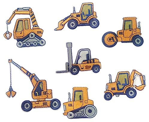 Hohopeti 7stücke Aufnäher Patches Für Kleidung in Form Von Engineering Autos Diy-stickflicken Für Kleidung Taschen Hüte Und Mehr Zum Aufnähen Und Verzieren