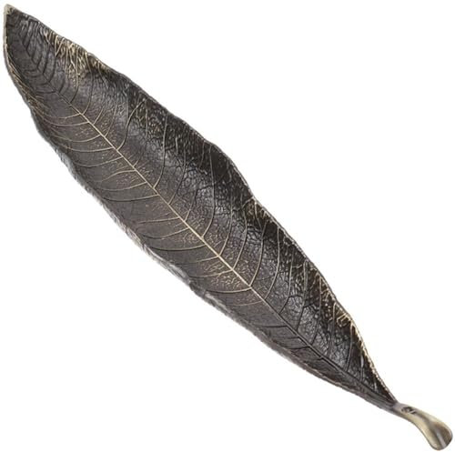 AMOYER Räucherstäbchenhalter, Metall, Blätter, Fänger, Räuchergefäß, Platte, Meditation, Heimdekoration, Zubehör