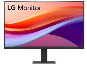 LG Monitor 24U421A – Curved FHD 1080p VA 24 inch, 100Hz, 5ms, Computer desktop display, Flicker safe & Reader Mode, USB-C, HDMI, Matte Black