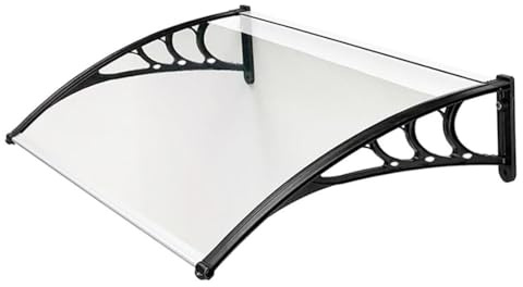 Pensilina Tettoia Esterno Porta Ingresso Trasparente Modulare Tetto Copertura Policarbonato 100x80