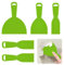 Flintronic Putty Scrapers Set, 5 Pack Plastic Putty Knife, Flexible Paint Scrapers Tools, Plastic Scraper Spreader for Spackling, Wallpaper, Remover Sticker, Decals, Patching (Green)