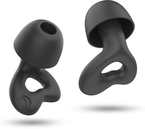 Bouchon d'oreille pour dormir, Bouchons doreilles anti bruit, Silicone souple, Réutilisables, Adaptés à la réduction du bruit et aux vols, 8 embouts auriculaires en XS/S/M/L
