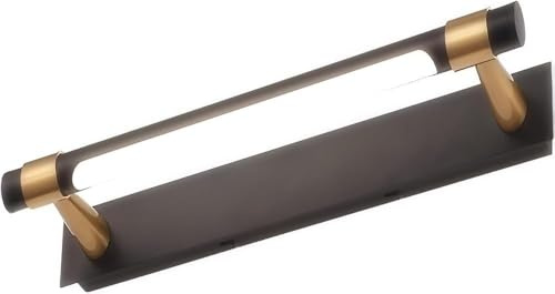 Applique da Parete Vintage Minimalista, Nera Opaca, Girevole a 120°, per Bagno, Toilette, Illuminazione Interna, Camera da Letto, corridoio, Soggiorno, Lampada a LED montata