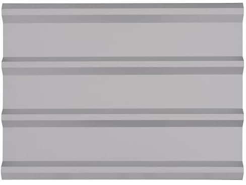 Arrow Set of 8 Galvanized Steel 2x4 Ft Corrugated Metal Panels for DIY Shed, Garage, Carport, and Mobile Home Projects, Made in USA, Flute Grey