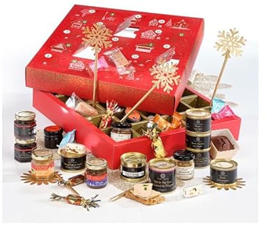 Cellier du Périgord - Calendrier Avent Panier Gourmand 2025, 24 surprises artisanales, foie gras IGP 100g, 36x36cm