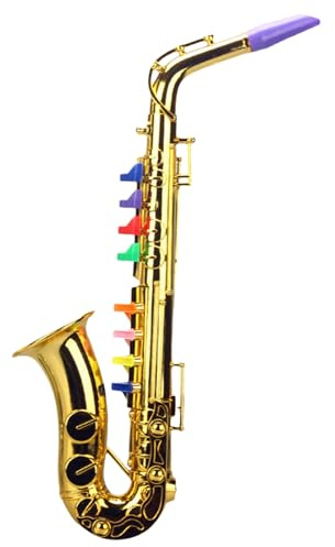 Spielzeug-Saxophon für Kinder – kleines Musikinstrument, pädagogisches Saxophon-Spielzeug | Lustiges Musik-Lernspielzeug für Kleinkinder für die Früherziehung Kindergarten, Kindergarten, Klas