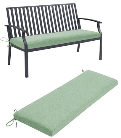 Générique Coussin Salon De Jardin Exterieur, Coussin Banc Banquette- 5cm Coussin De SièGe De FenêTre D'IntéRieur avec Fond AntidéRapant pour Coussin De Banc Balancelle en Rotin,Vert,120x40x5cm