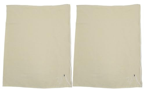 Gatuida 2 Stück Jute-Pflanzsäcke – 100 x 80 cm (39,3 x 31,44 Zoll) – Winterabdeckung für Pflanzen Frostschutz Wiederverwendbare Säcke/Frostschutzvlies für Bäume im Freien bei kaltem Wetter
