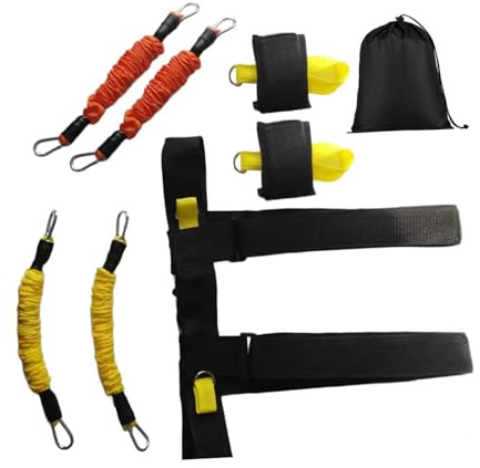 mophrati Set di dispositivi per l'allenamento di boxe, routine allenamento per la forza e l'agilità, routine allenamento per la forza delle braccia, set fasce resistenza versatili, attrezzatura