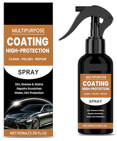 Pasta Reparadora de Rayones en Pintura,Spray de Revestimiento de Coche para Todo,Car Coating Fast Wax Polishing Spray for Scratches,3 in 1 High Protection Quick Car Coating Spray