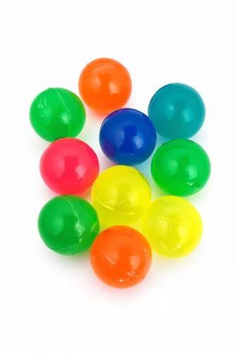 STUWU Flummi Set 10 Stück Ø 43 mm – extra große Springbälle Kinder – hohe Sprungkraft – Bunte Mischung – Mitgebsel Kindergeburtstag – Flummis Set