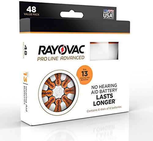 Rayovac Extra Advanced Hearing Aid Batteries 13 (60 Batteries)
