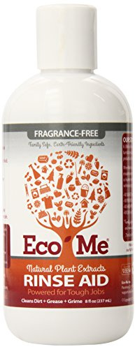 Eco-Me Automatic Dishwasher Rinse Aid, Fragrance-Free, 8 Ounce