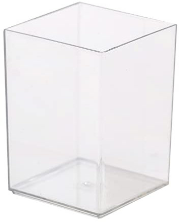 Acryl Stifthalter Stifteköcher Stiftebox Schreibtisch Stiftebecher - Klarer Bleistifthalter Schreibtisch Organizer Make-Up Pinselhalter Stifttopf Organizer für Büro, Schule, Haushaltsbedarf Transp