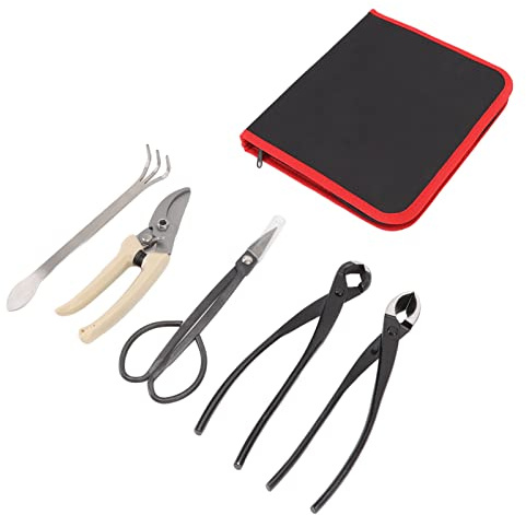 Kit per Albero Bonsai Set di Attrezzi per Bonsai Attrezzo per Piante da Giardino Giardinaggio Set di Attrezzi per Piante Grasse Attrezzi da Giardino Forbici per Bonsai, Cesoie per Potatura, Regalo Uni