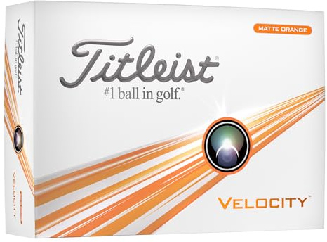 Titleist Velocity Golf Ball, Pack of 12, Orange, PRIOR GENERATION