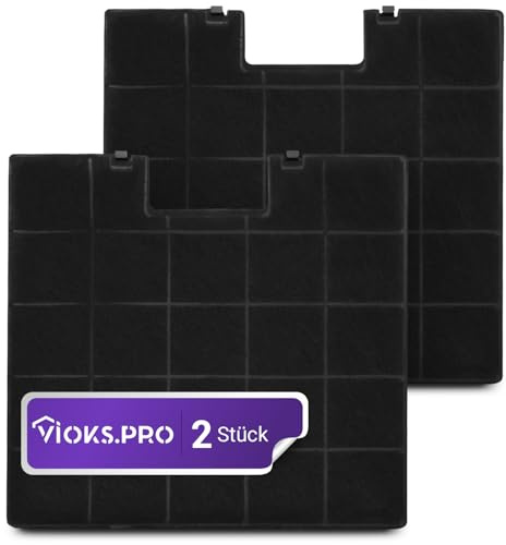 Viоks.pro 2x Aktiv Kohlefilter Abzugshaube 300x280mm Ersatz für Gorenje 180177 AH004 Amica KF17134 KH17101 KH17106 Baumann FWK300 Filter für Abzugshaube - Geruchsfilter Dunstabzugshaube Kohlefilter