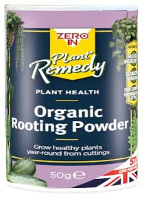 Zero In® Plant Remedy Organic Rooting Powder - 50g, Indoor & Garden Plants Natural Plant growth support, Promotes Strong Healthy Roots