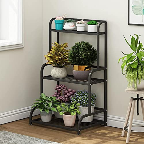 WLCNYL Supporto per Piante in Metallo e Ferro, Supporto per scaletta per vasi di Fiori autoportanti, scaffale per Esposizione di Piante da Giardino per Interni ed Esterni, casa, Patio, Balcone, co