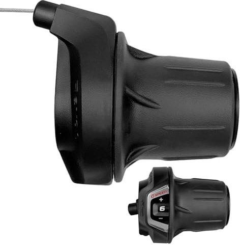 Aikolesa 6 Speed Bike Shifter, SL-RV300-6 Speed Shifter Lever Bicycle Twist Grip Thumb Gear Shifter for MTB Folding Mountain Bike
